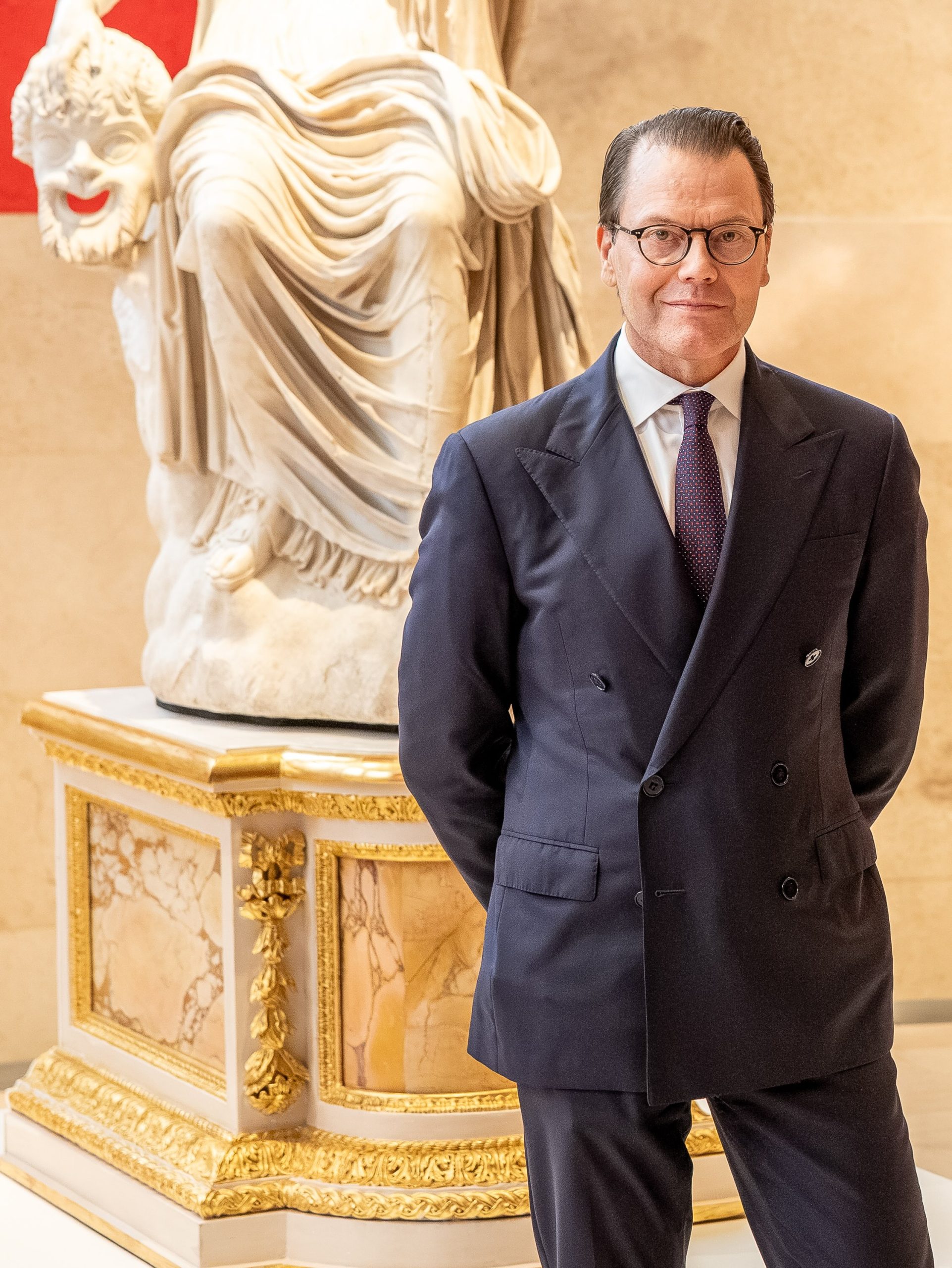 Prince Daniel of Sweden at the reopened Queen Christina exhibition, Prado Museum Madrid - Photo: Manu Vega